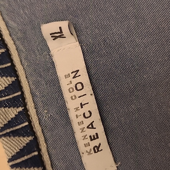 LIKE NEW Y2K Kenneth Cole Reaction Denim Look with Western Trim Mini Dress/Tunic - Picture 3 of 13